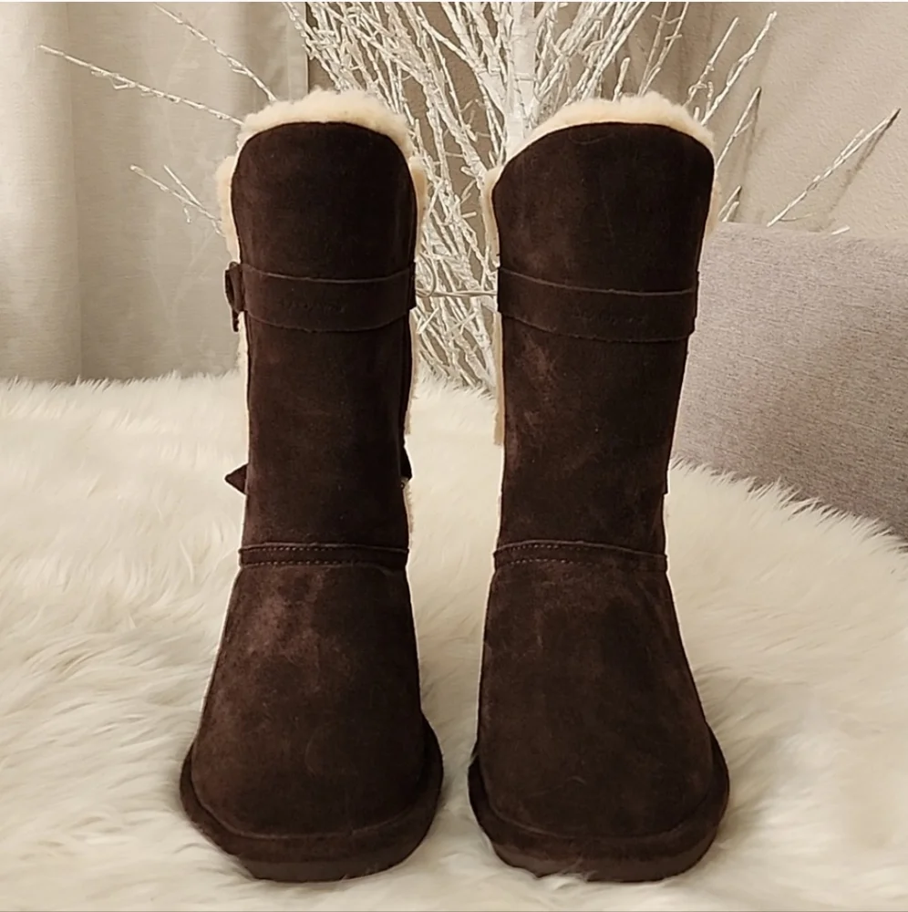 Bearpaw Alexandra Wool Sheep Skin Mid Calf Winter Boots
